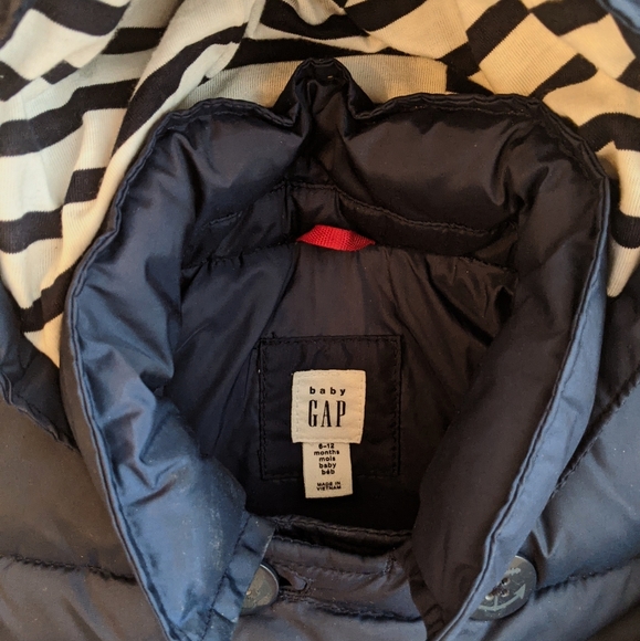 Gap Navy transition Puffer coat * 6-12M - Picture 3 of 3